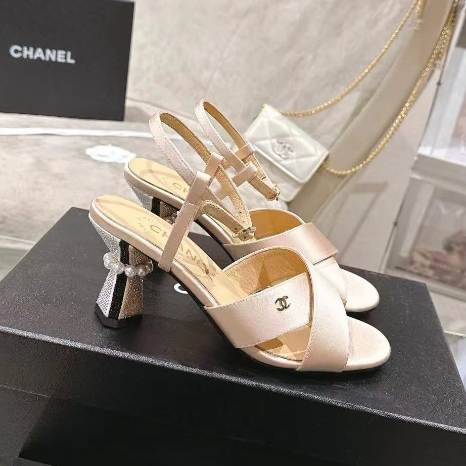 CNL Mary Jane exquisite pearl hot diamond combination high heels 1824061801