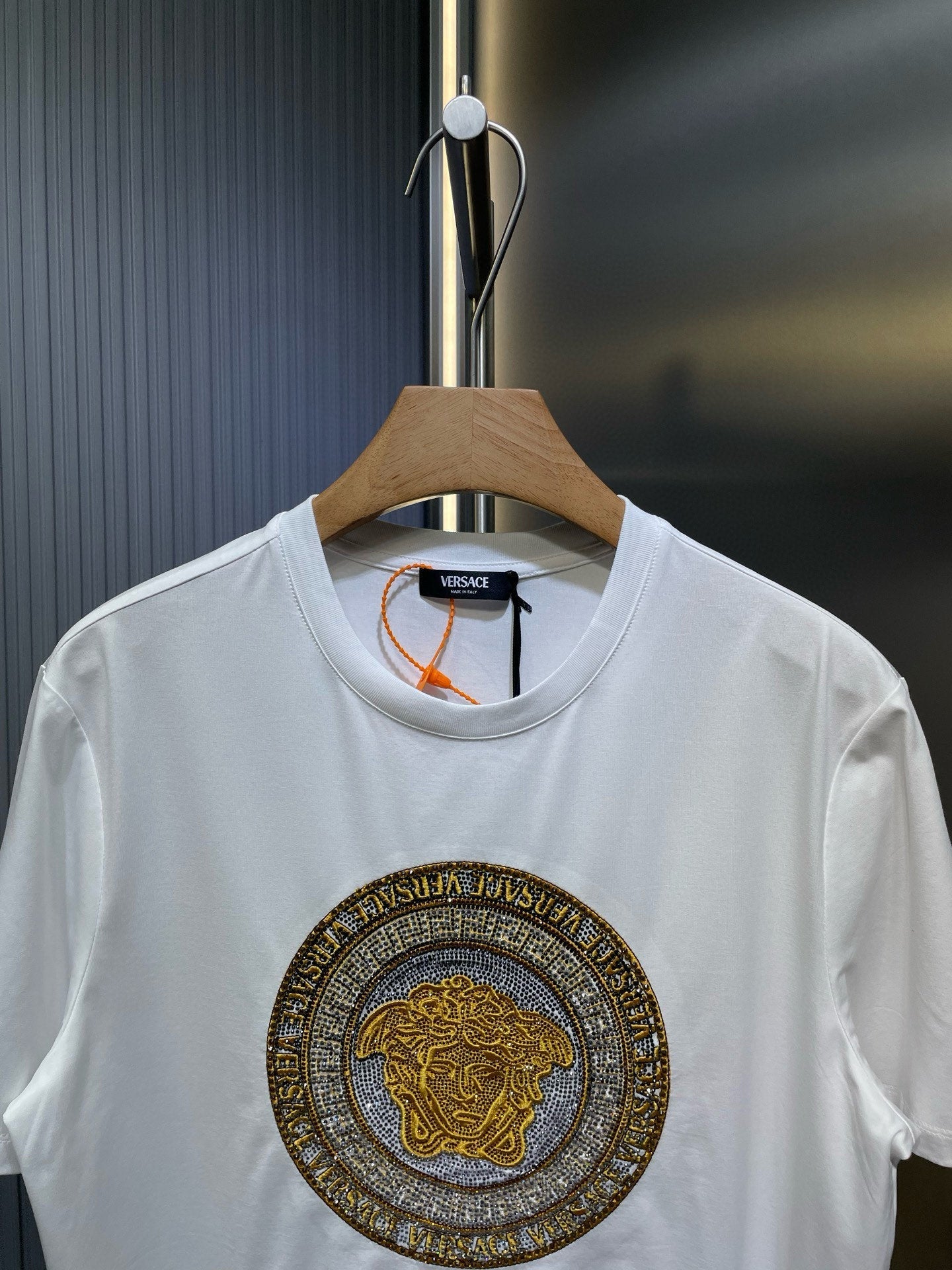 VS Embroidered crystal embellished T-shirt 1825061902