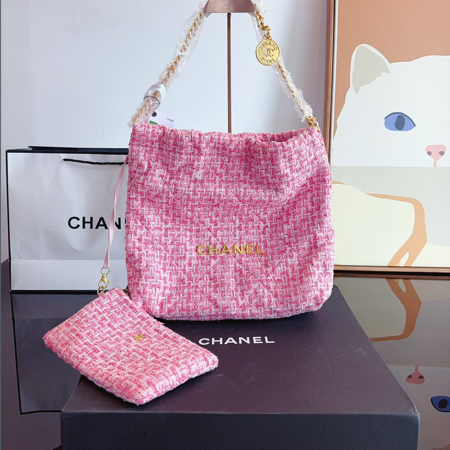 CHL 24 Autumn and Winter Woolen Series New Style Chain Bag XC24092506