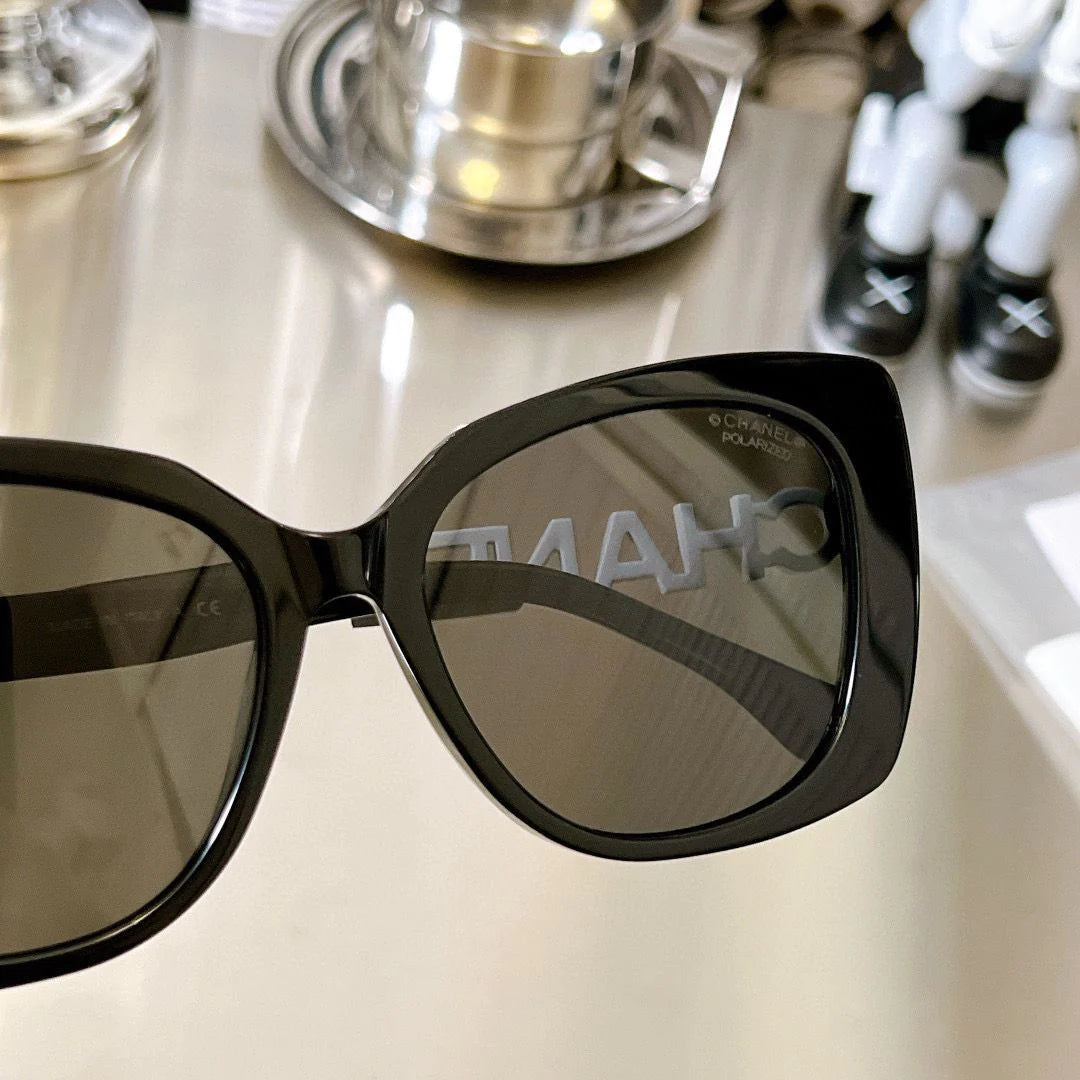 Black Frame Plain UV Protection SunglassesPD05202411904