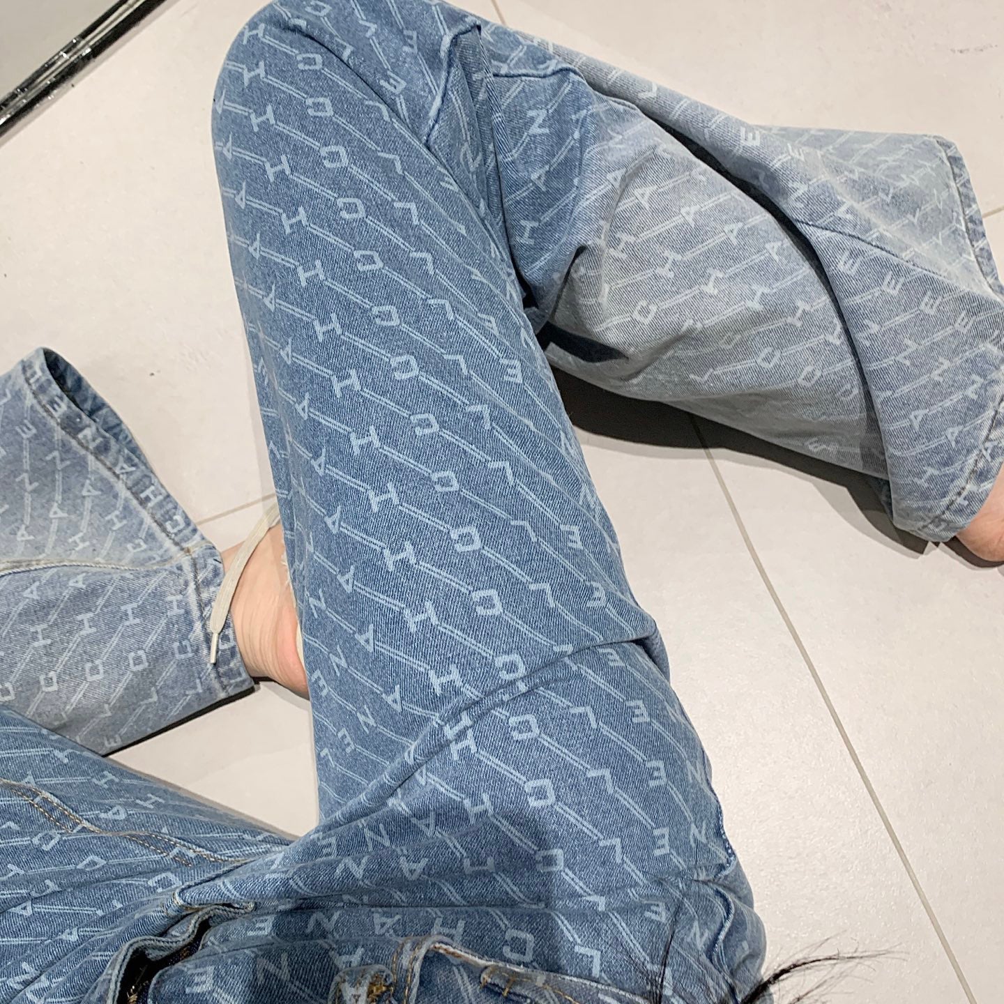 New Fashion Short Sleeve Jeans Set 1025031401