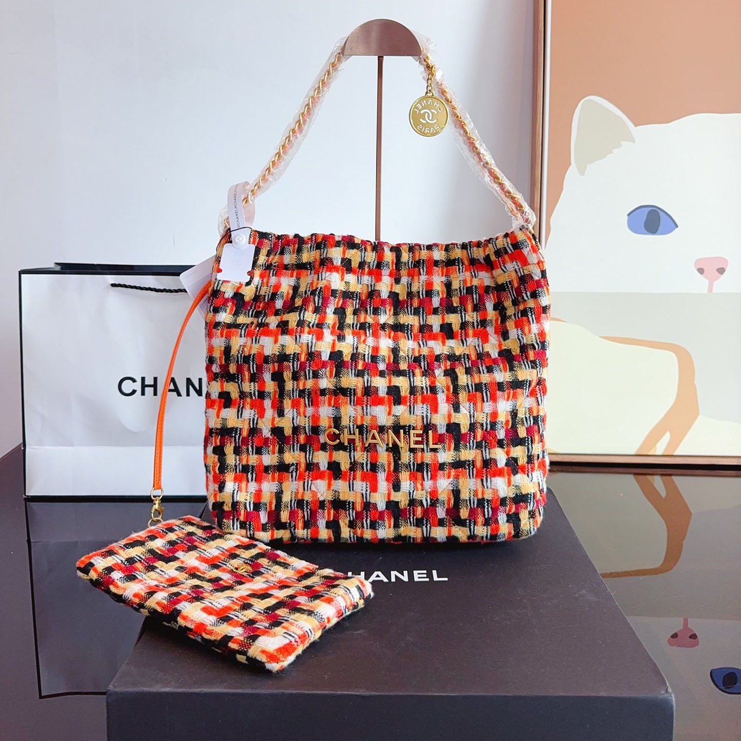 CHL 24 Autumn and Winter Woolen Series New Style Chain Bag XC24092506