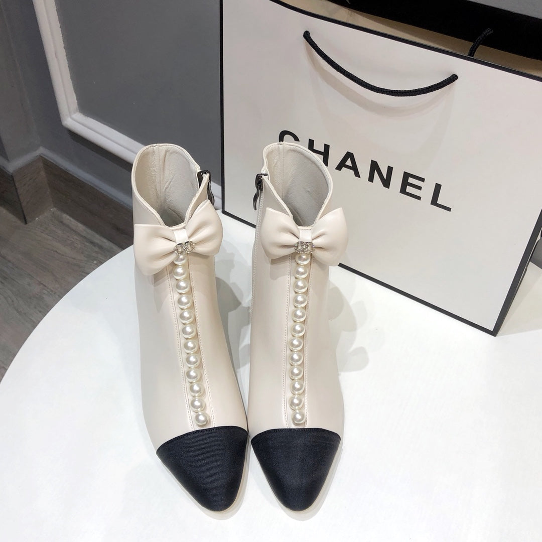 Fashion Bow Thick Heel Boots PD10070419