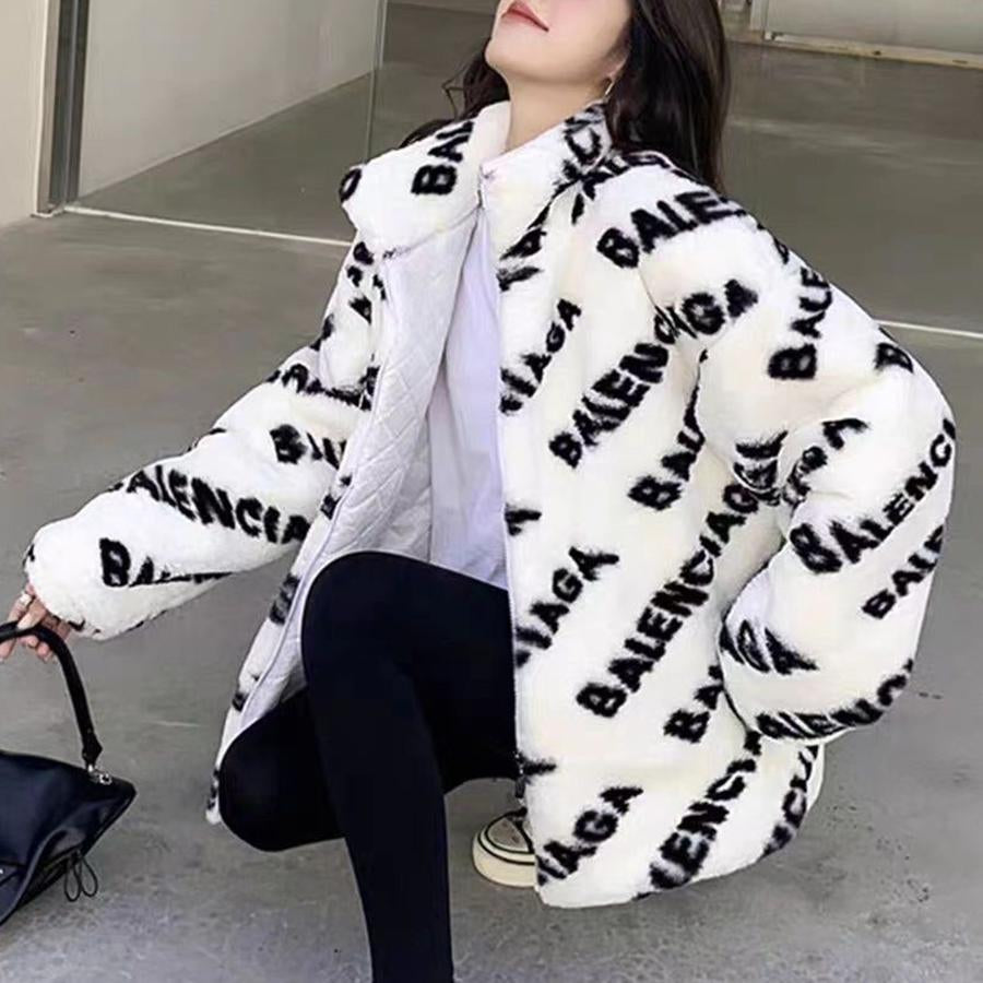 New Fashion Versatile Plush Coat 1023122005