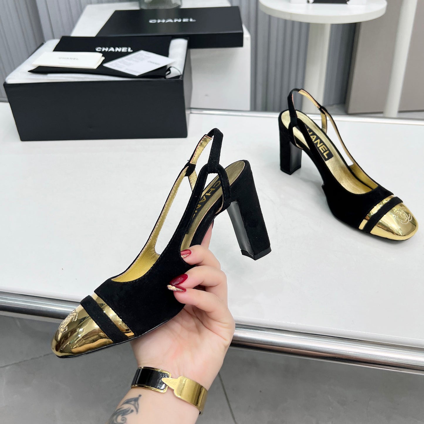 New High Heels Mary Jane Square Toe Sandals 1024031804