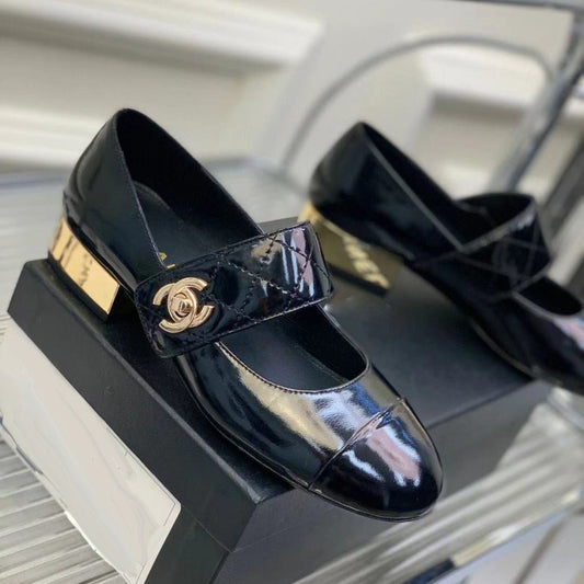 Fashion leather round toe shoes PD10060825