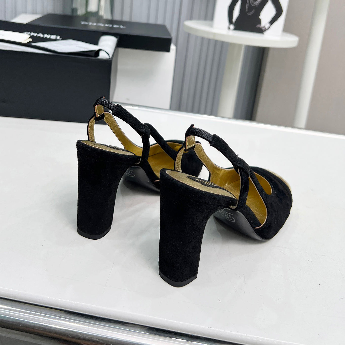 New High Heels Mary Jane Square Toe Sandals 1024031804