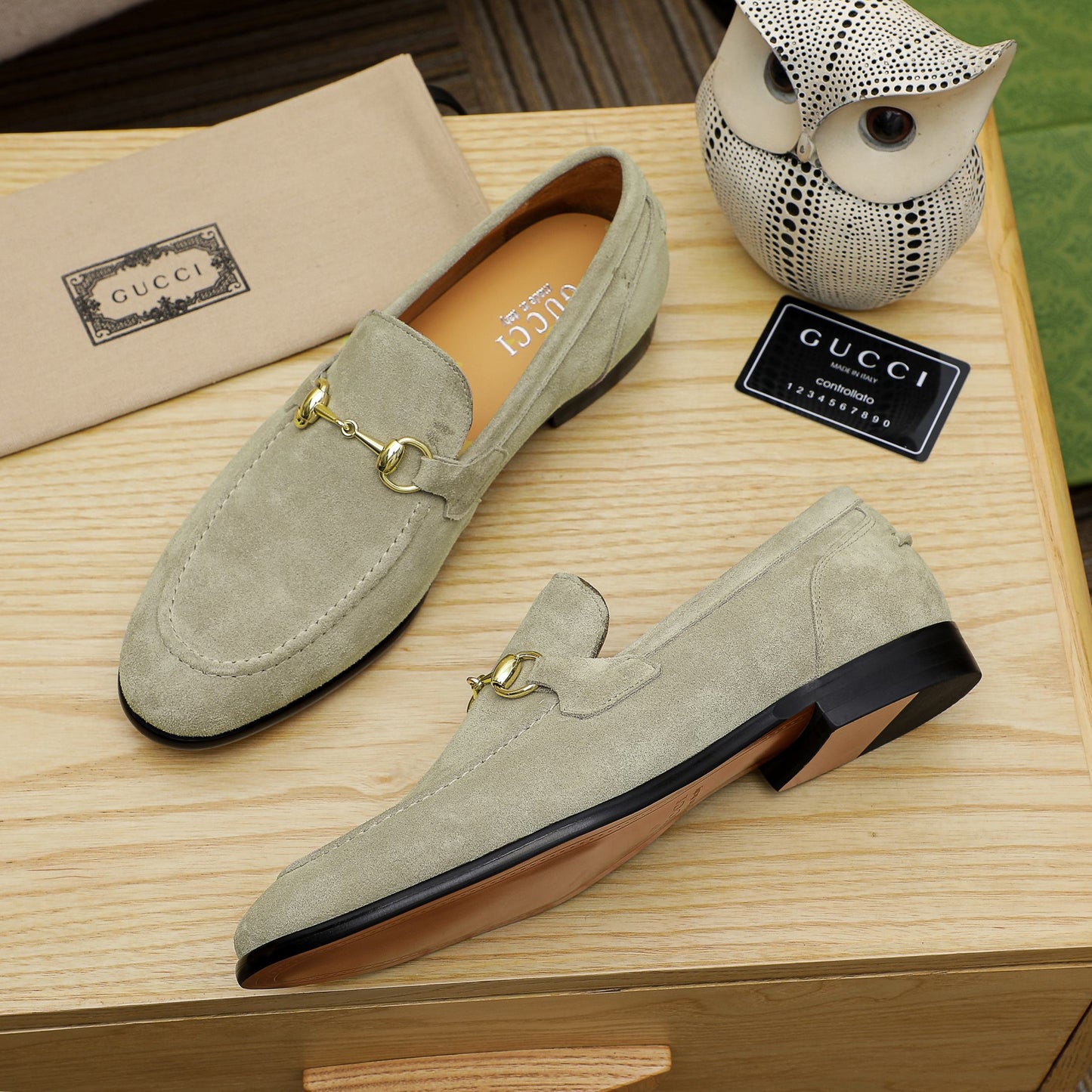 GG Horsebit suede loafers 1825070202