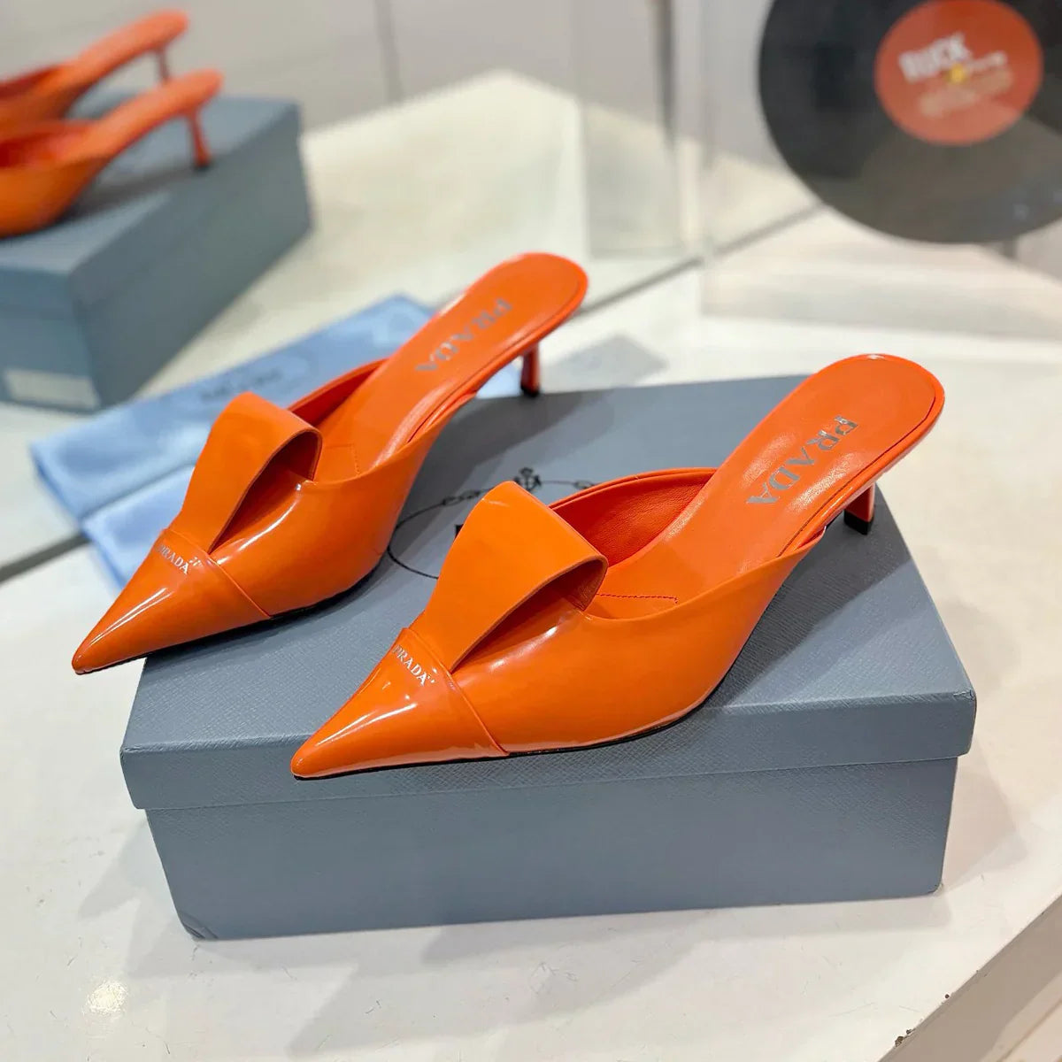 New stunning pointy toe 5.5cm sandal slippers 1025040216