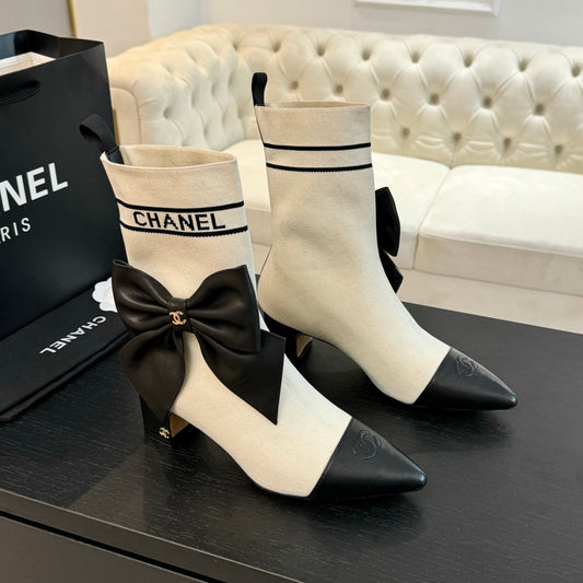 CNL Fashion Knitted High Heel Sock Boots 0724102303