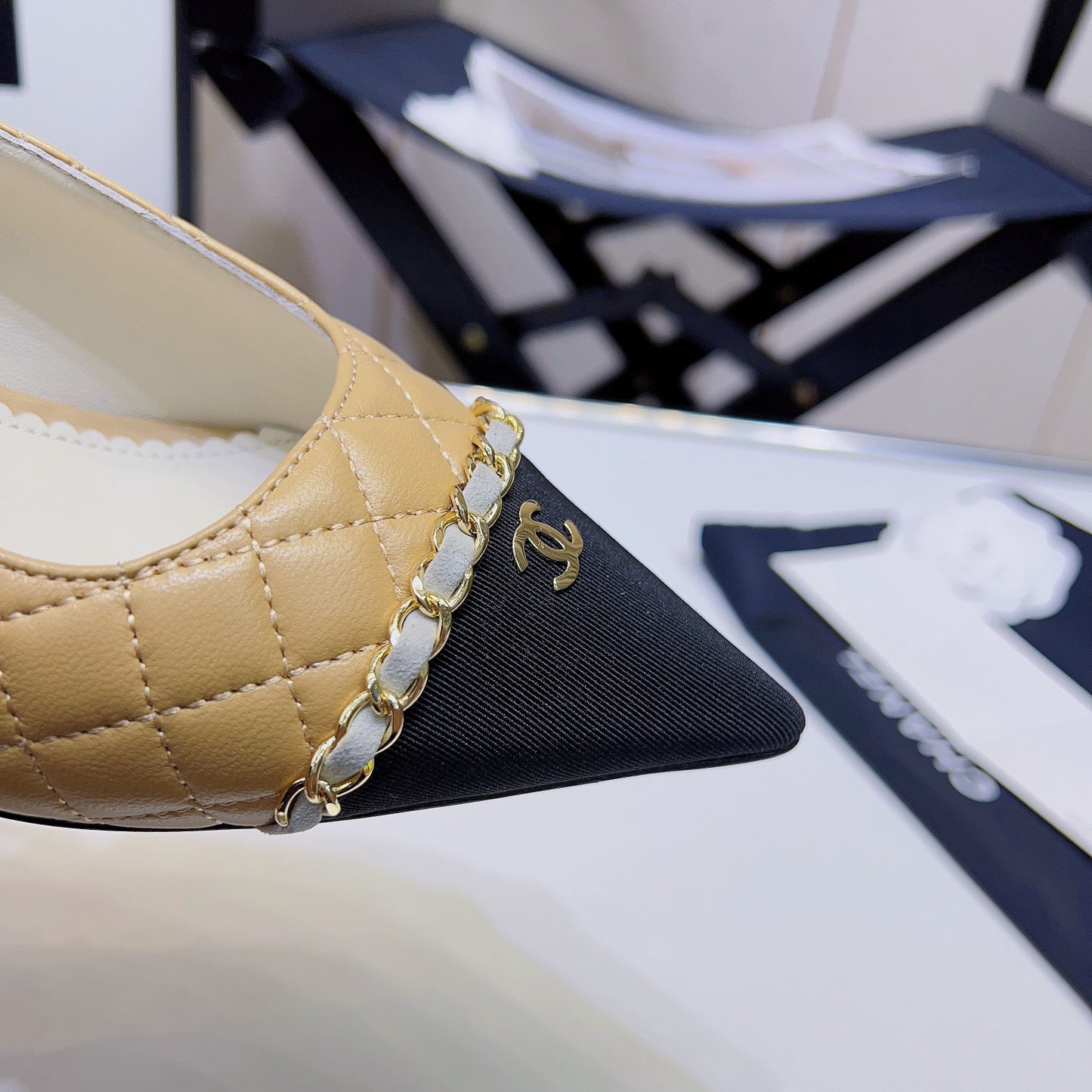 Pointed toe rhombus chain small high heel sandals XC16062303