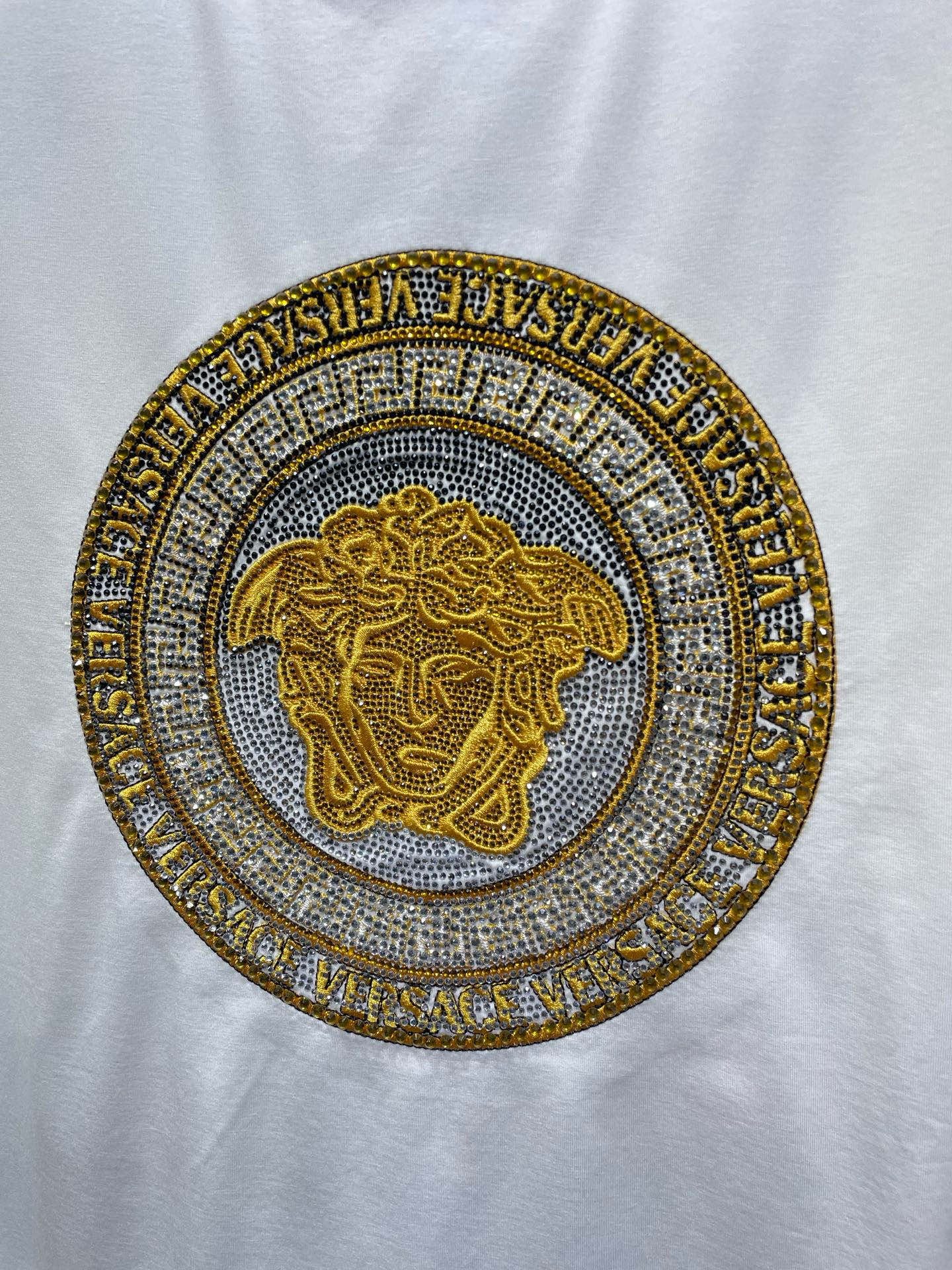 VS Embroidered crystal embellished T-shirt 1825061902