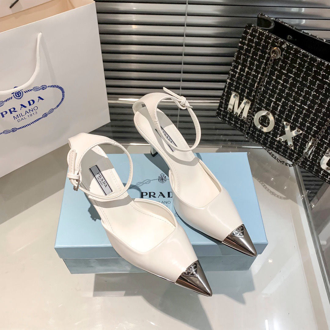 PD fashionable and versatile metal pointed-toe high heels 1824051701