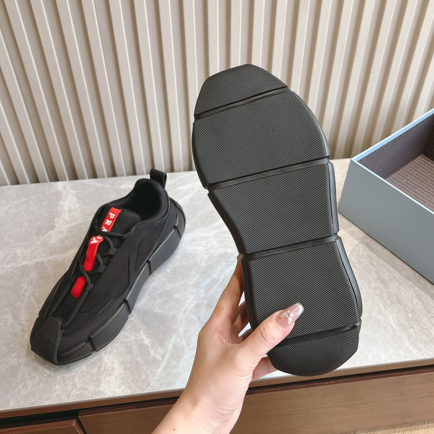 PR Mesh lace-up sneakers 1824091313