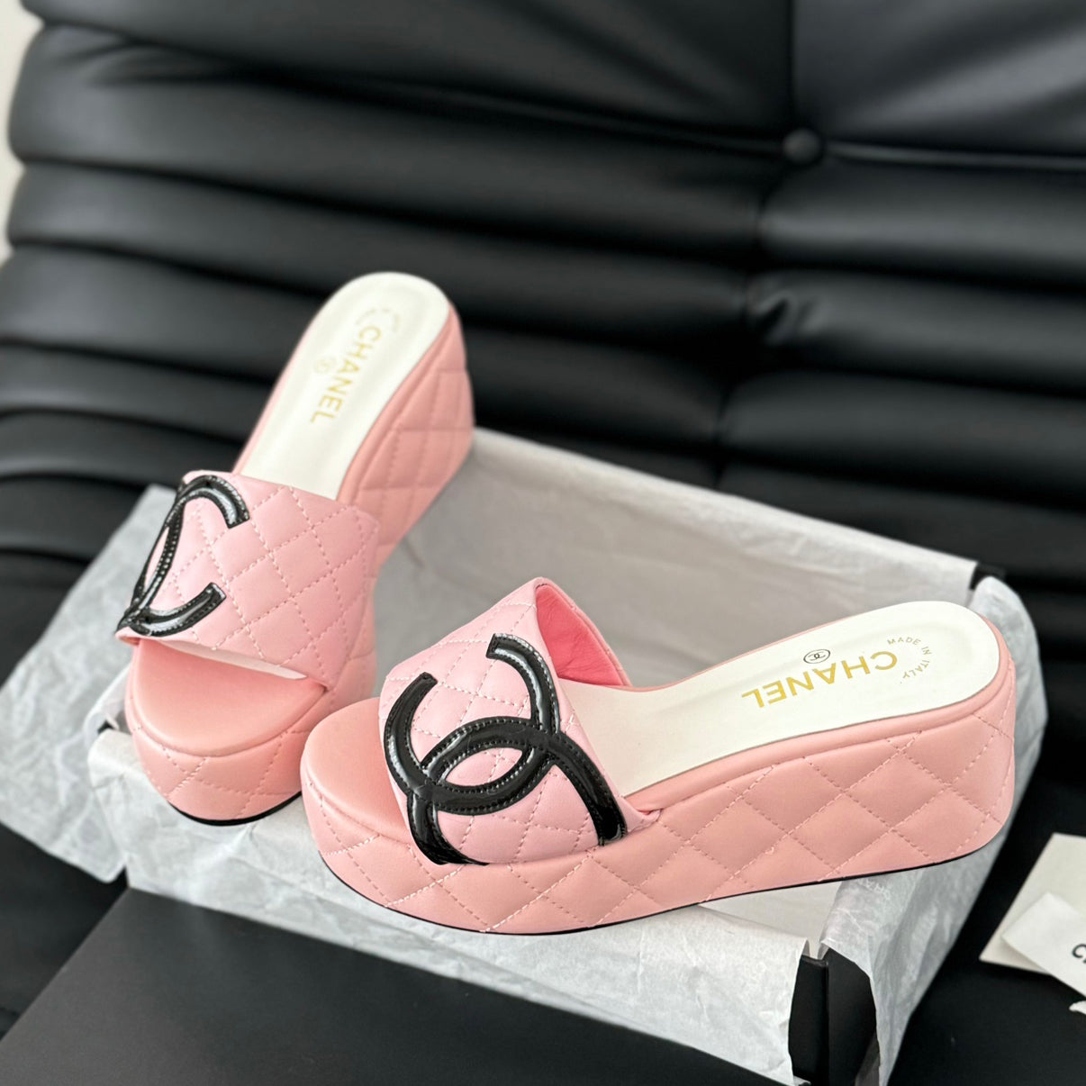 CNL rhombus platform slippers 0724050601