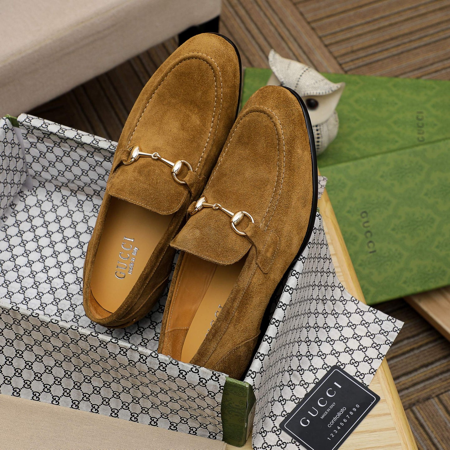 GG Horsebit suede loafers 1825070202