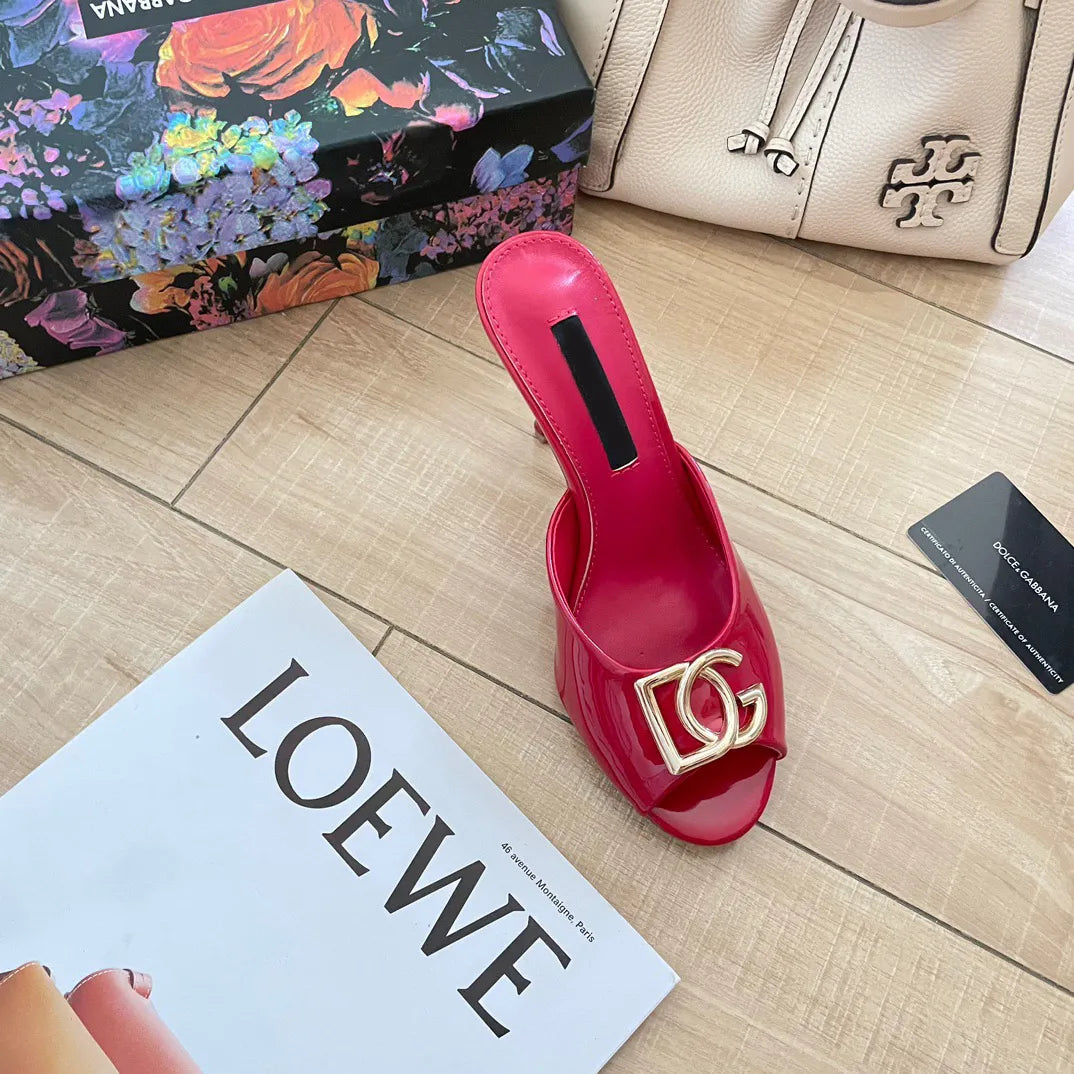 DG New Fashion Open Toe High Heel Slippers 1025041110