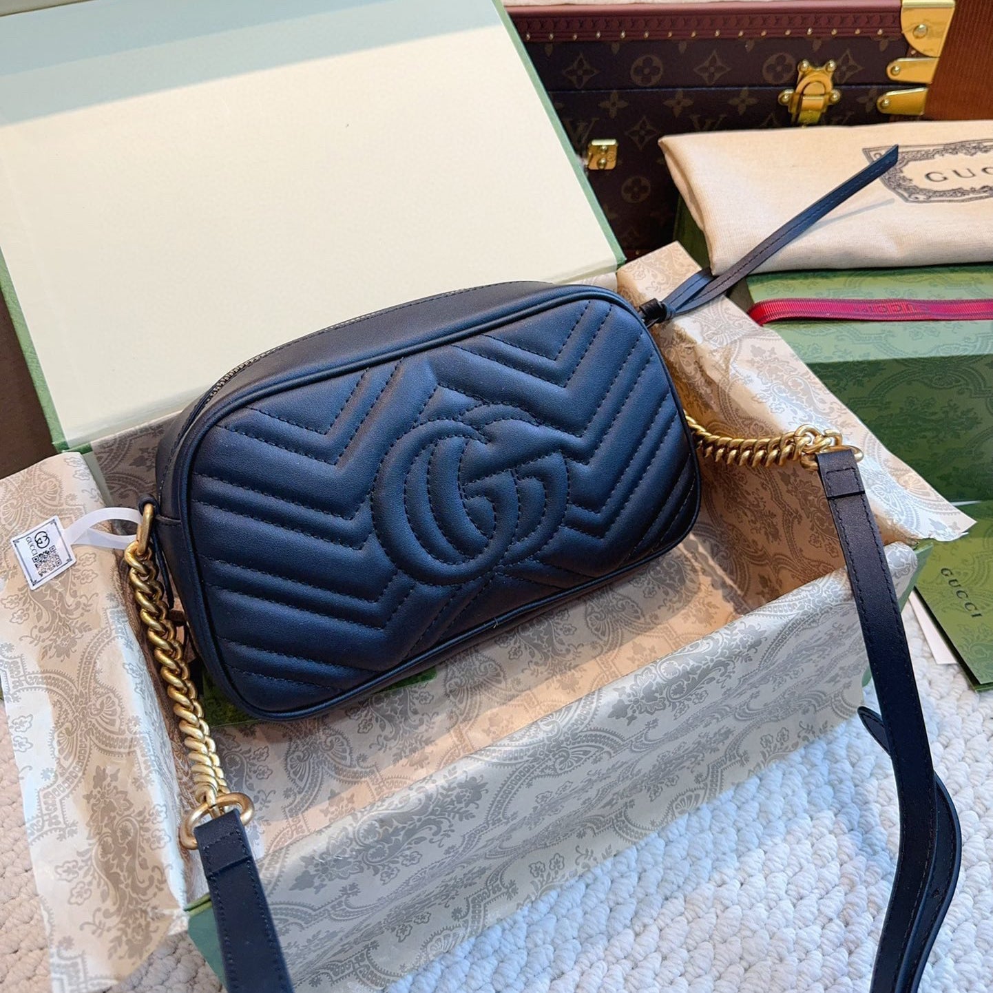 The small Marmont chain shoulder bag 1824050602