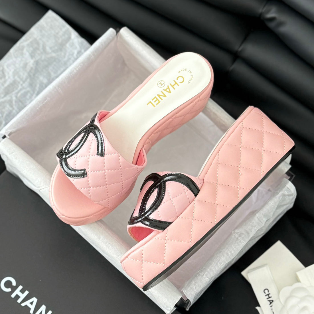 CNL rhombus platform slippers 0724050601