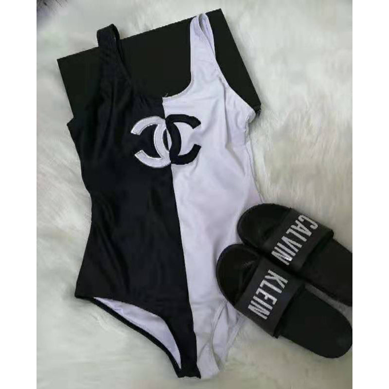 Fashion Colorblock Slim One-Piece Swimsuit PD1023072111