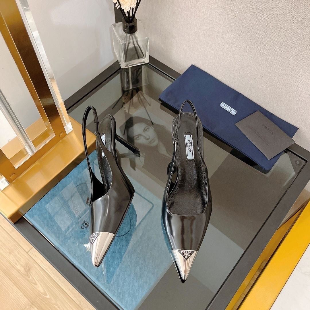 PD fashionable and versatile metal pointed-toe high heels 1824051701