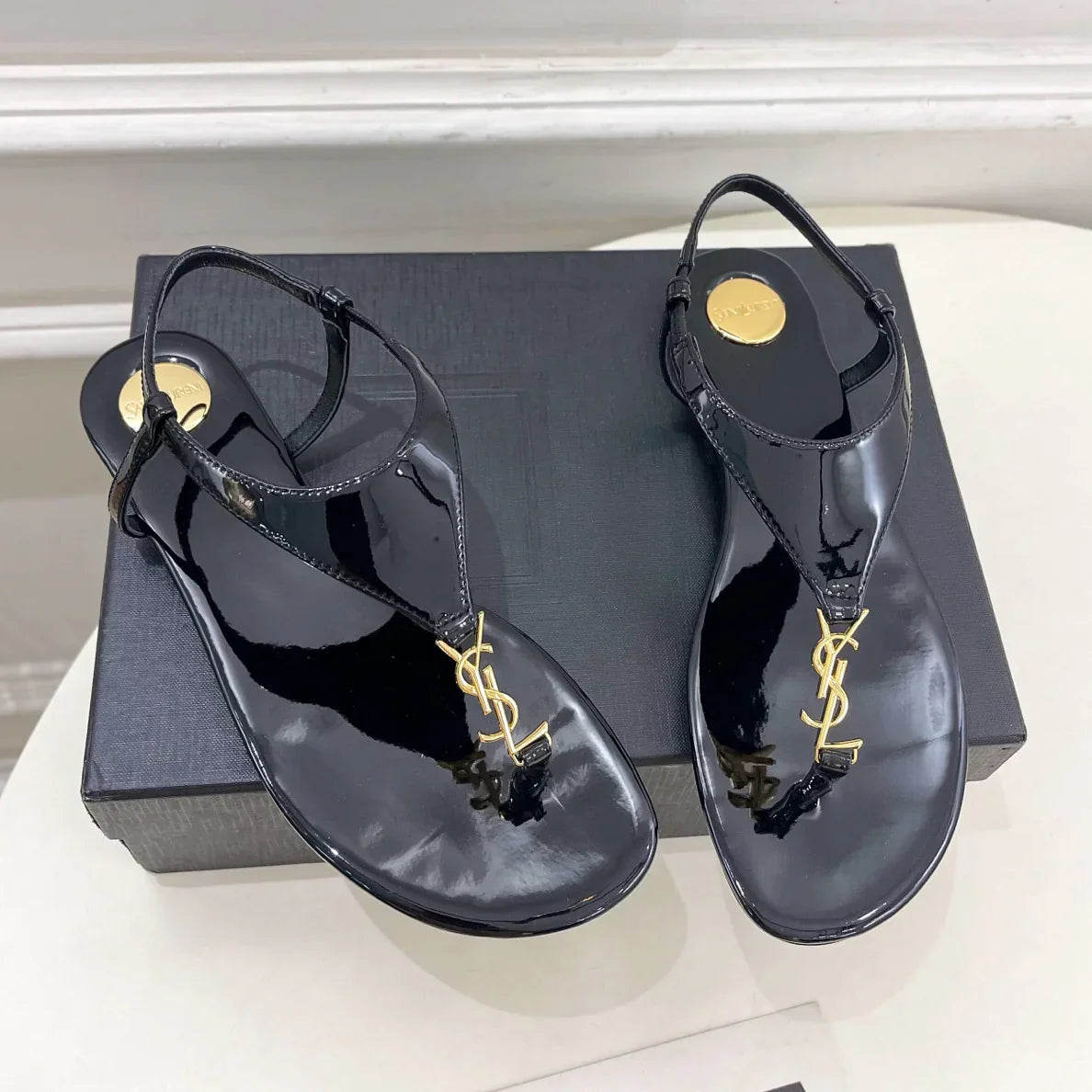 Early spring new YSL clip on sandals 1025032418