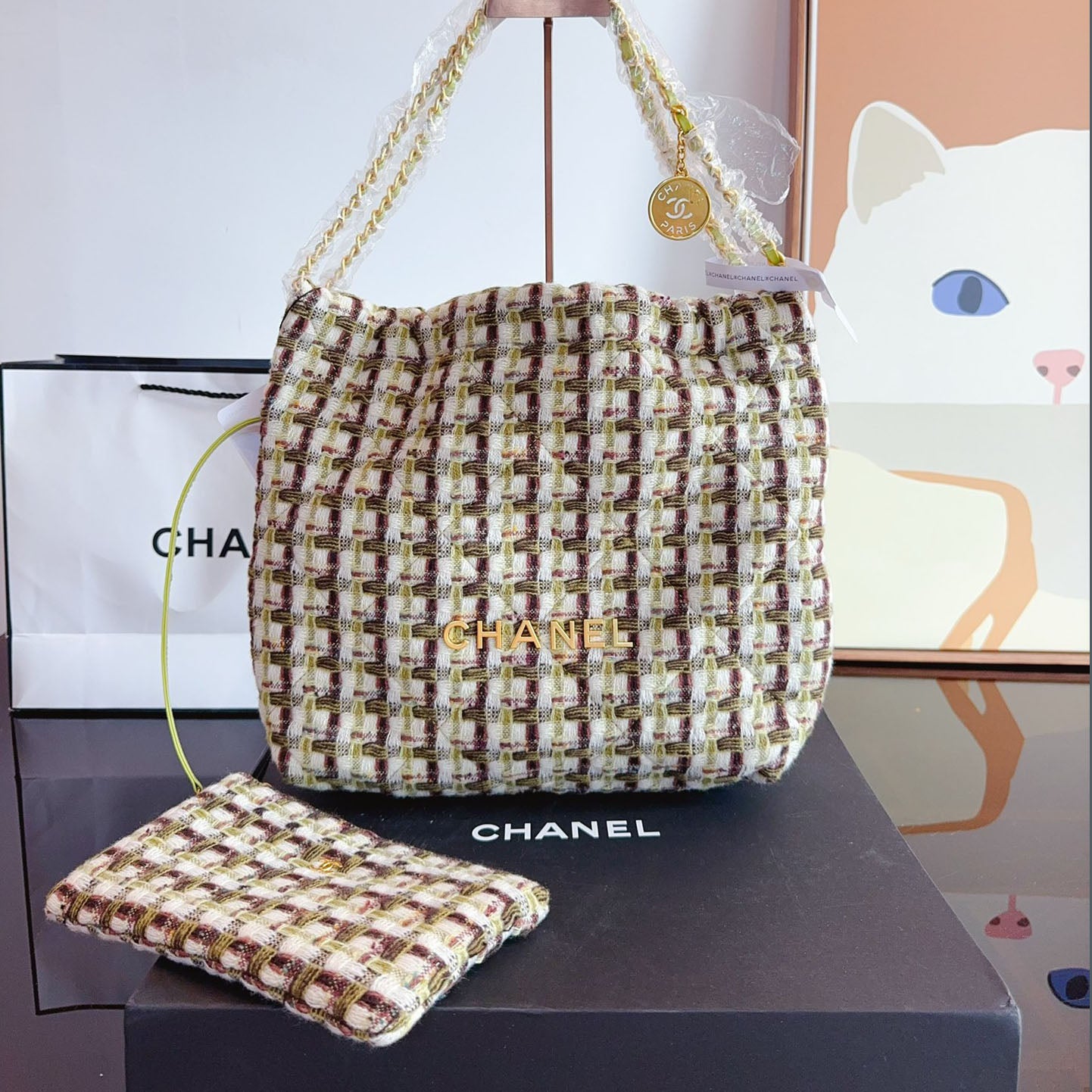 CHL 24 Autumn and Winter Woolen Series New Style Chain Bag XC24092506