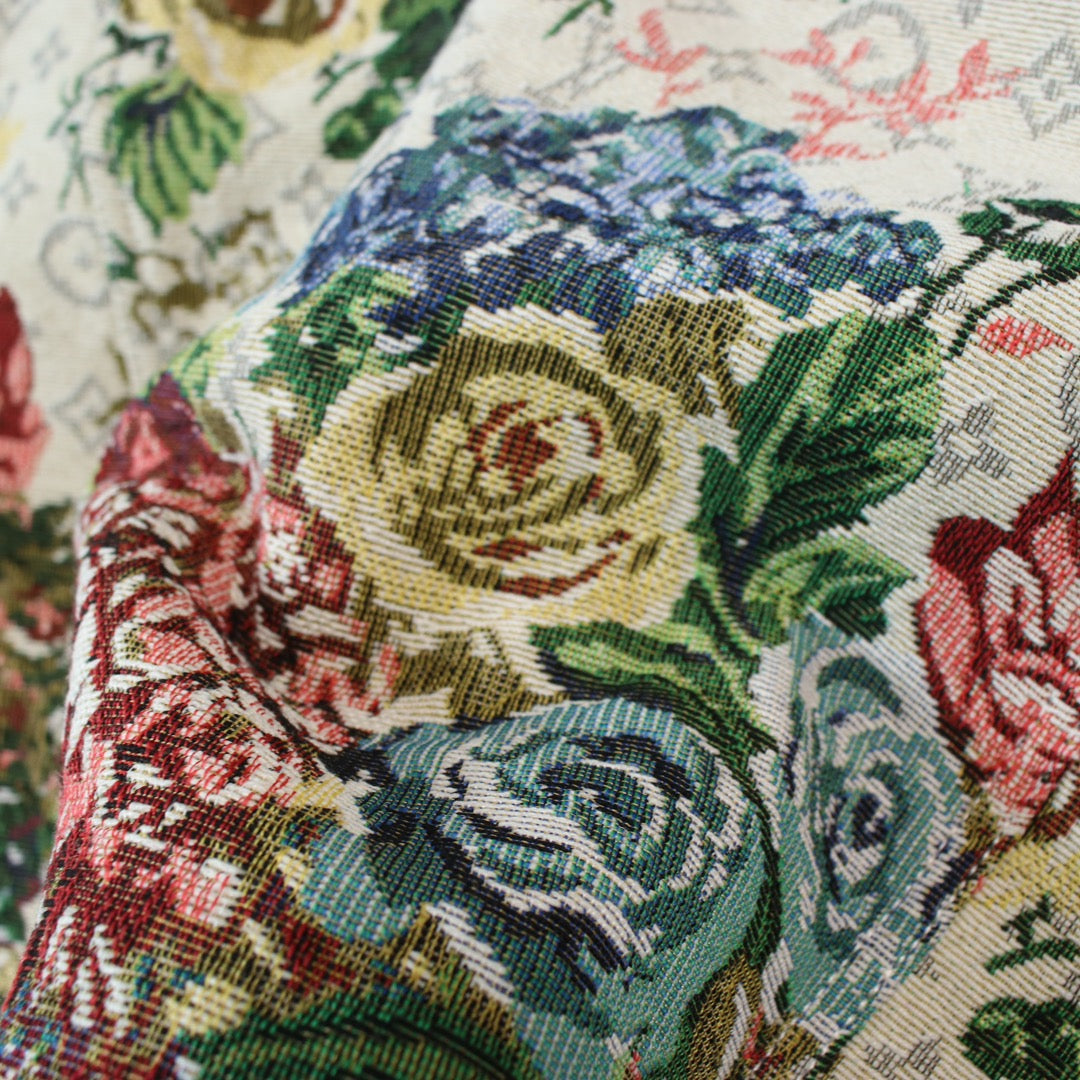 Botanical and floral jacquard all-over printed jacket XC0823102705