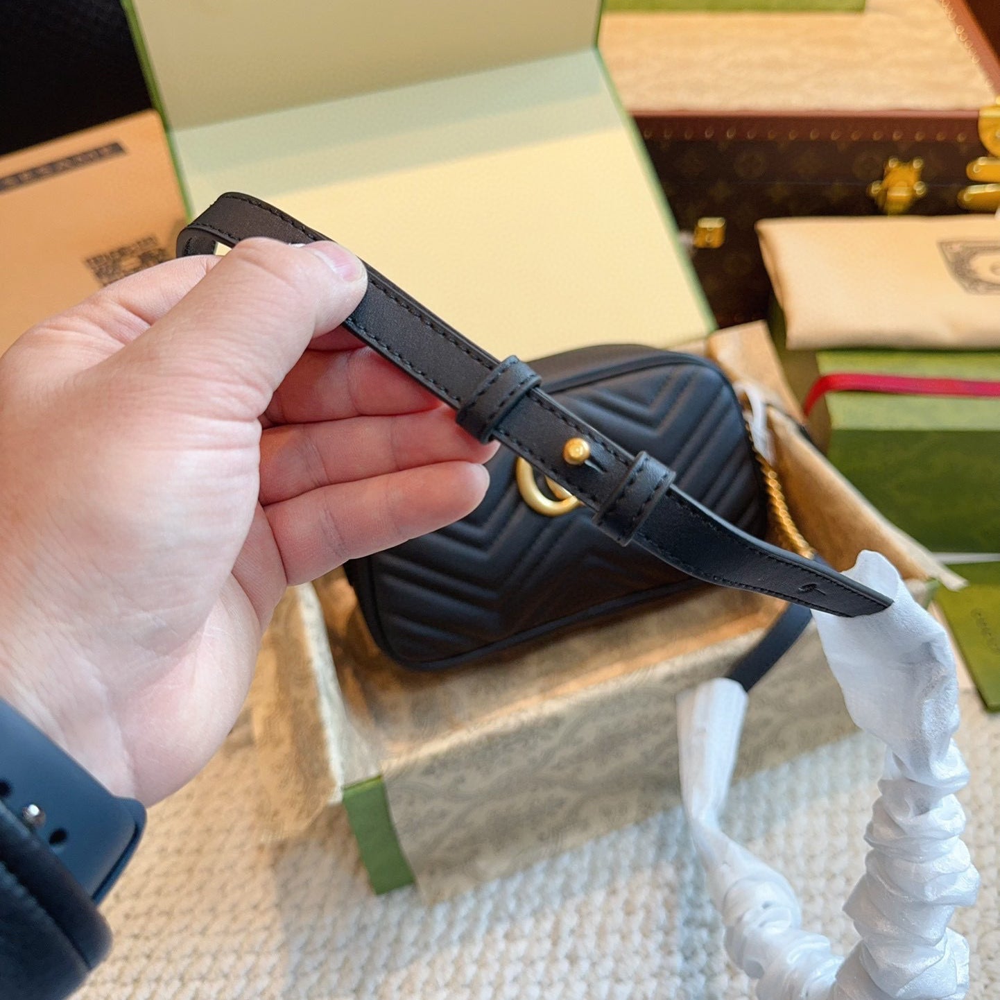 The small Marmont chain shoulder bag 1824050602