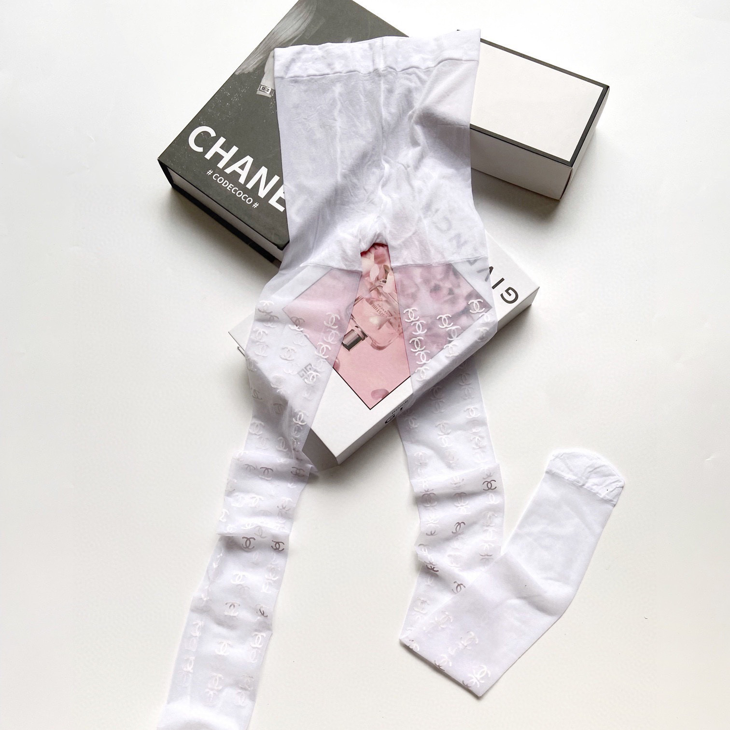 NL fashion printed rubber stockings XC07060603