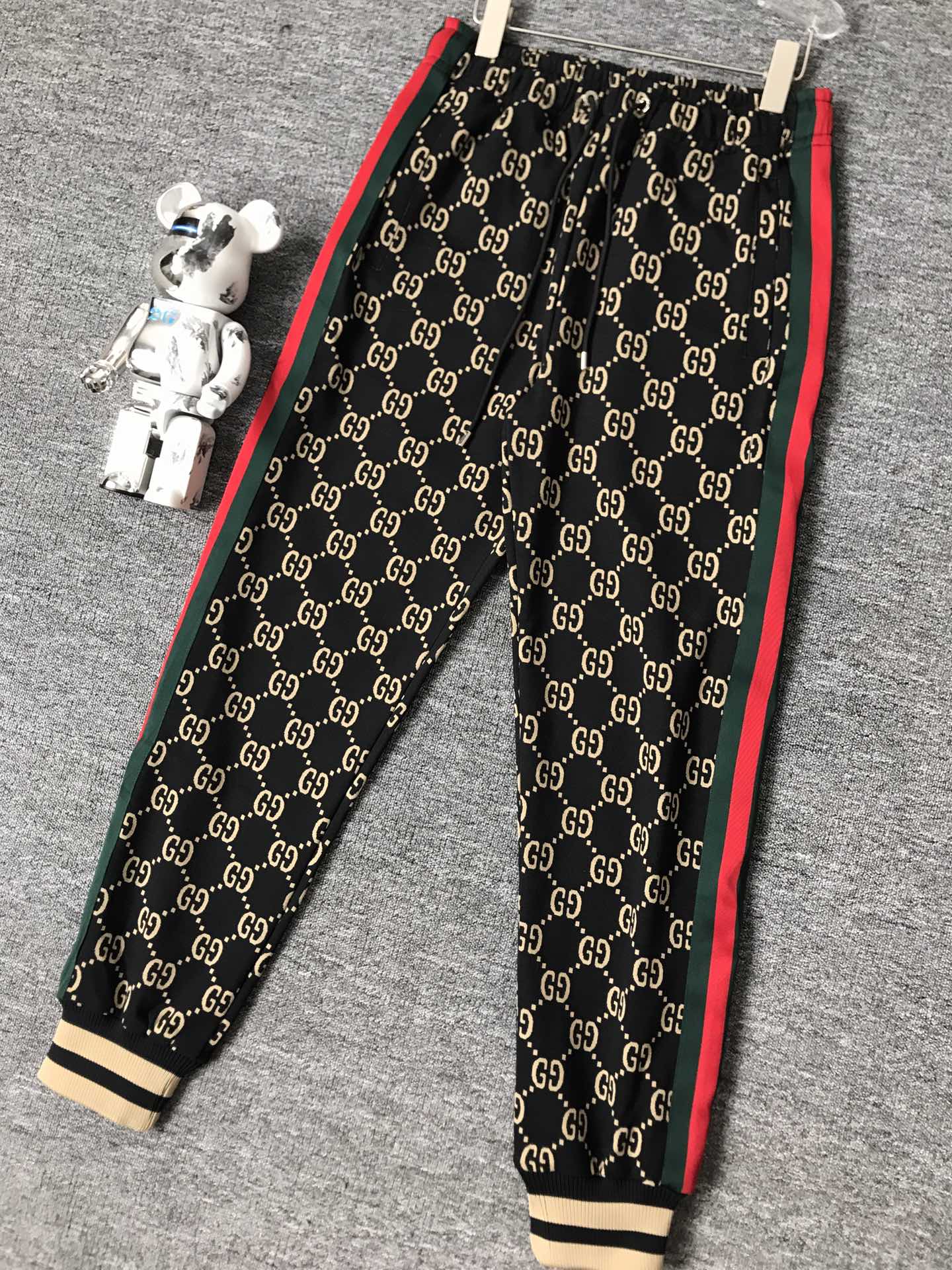 New men's black and red stitching pattern all-match fashion casual suit