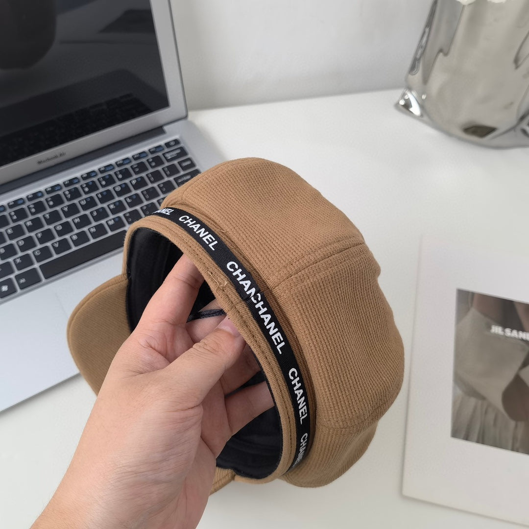 Breathable linen all-season beret octagonal hat XC16062501