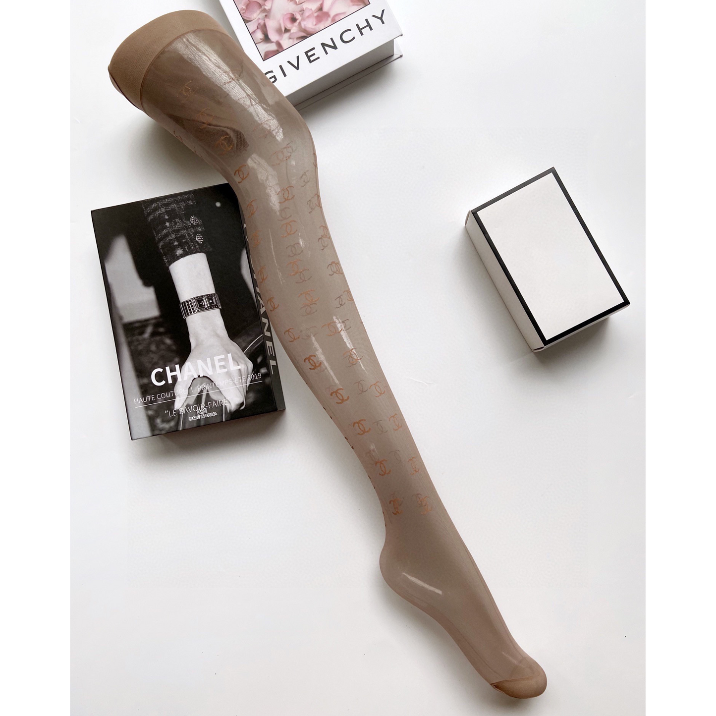 NL fashion printed rubber stockings XC07060603