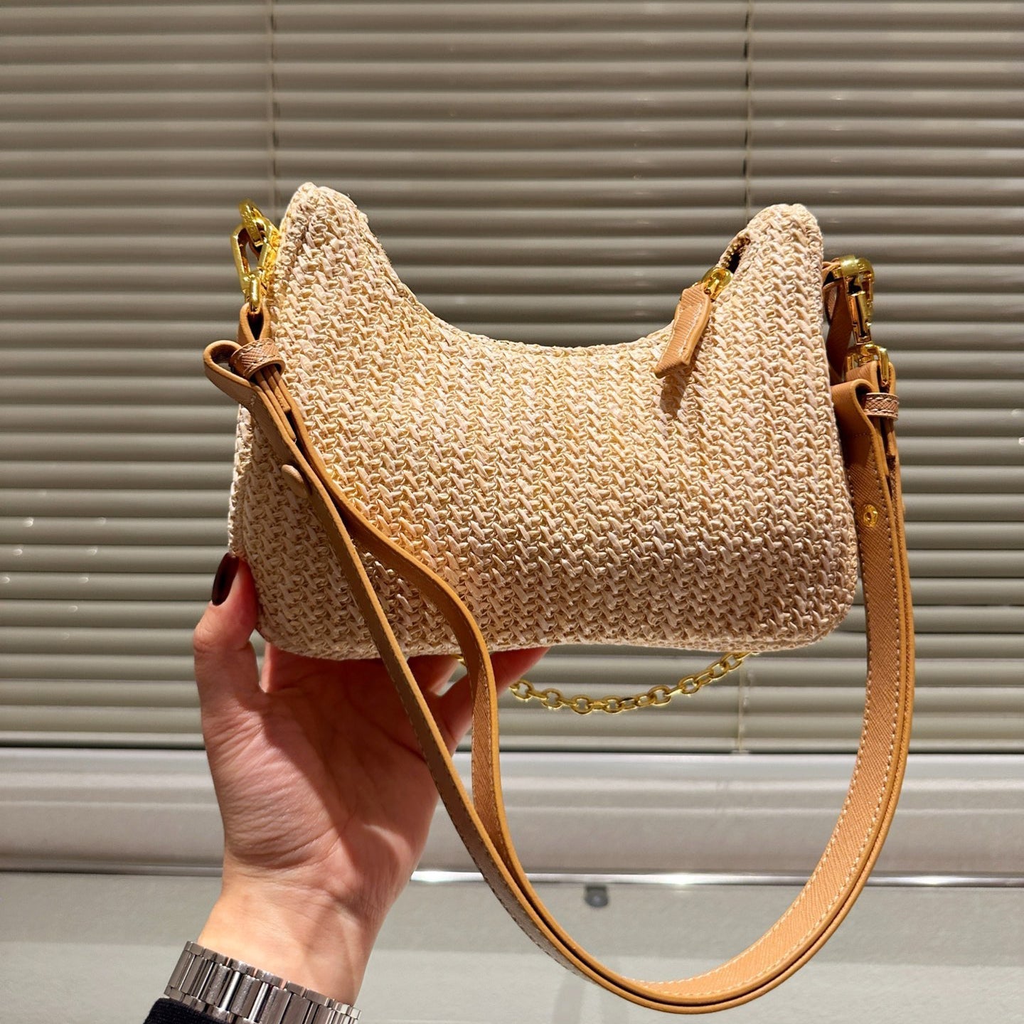 P hobo straw underarm bag 1824040208