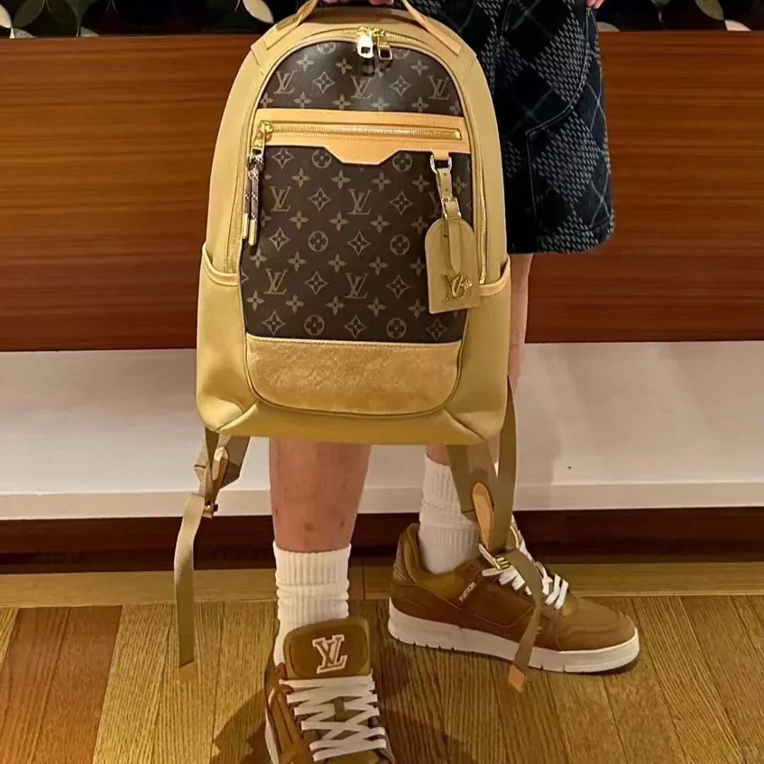 Old Flower Brown Outdoor Shoulder Bag 1025022820