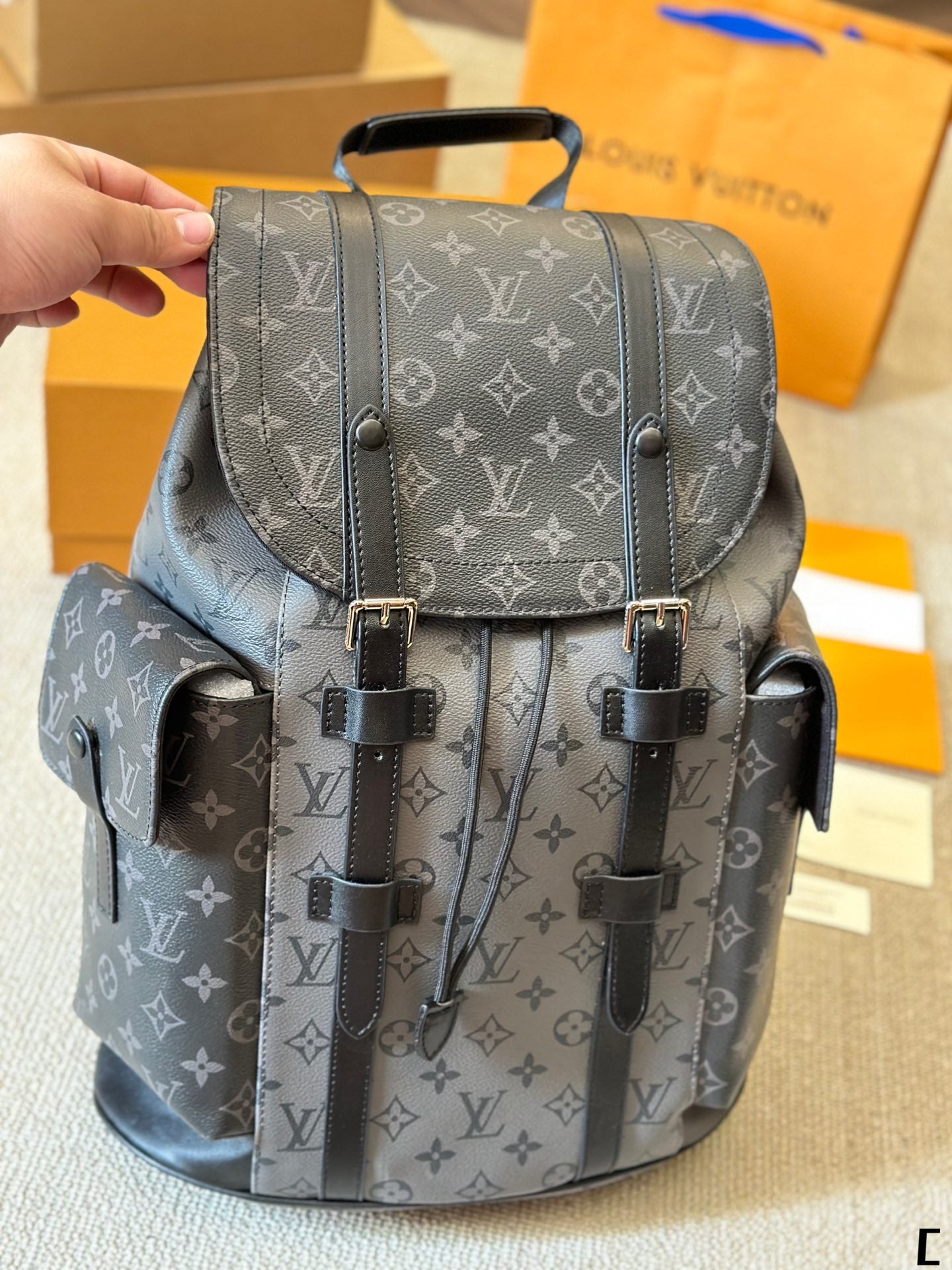 Grey Travel Backpack 1824031905