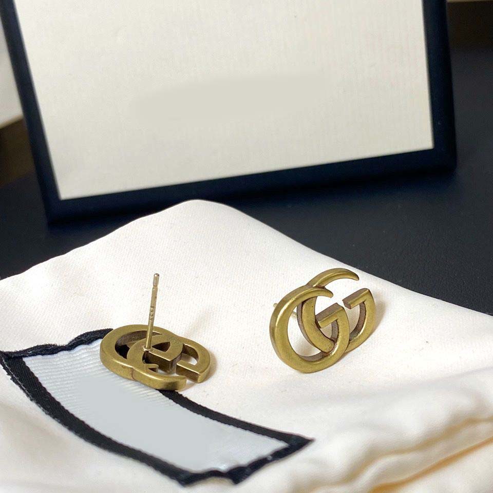 Retro Classic Double G Stud Earrings