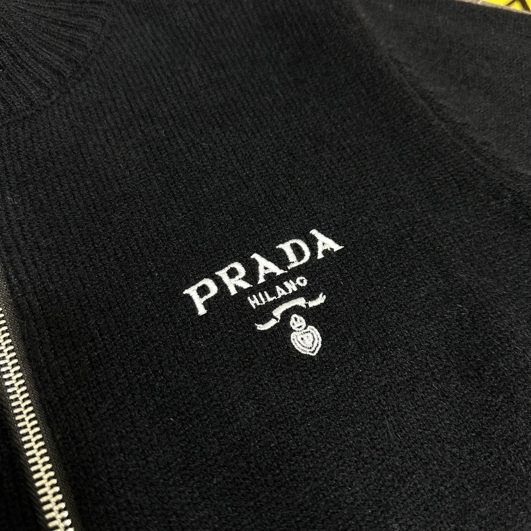 PR Men's embroidered knitted jacket 24120201