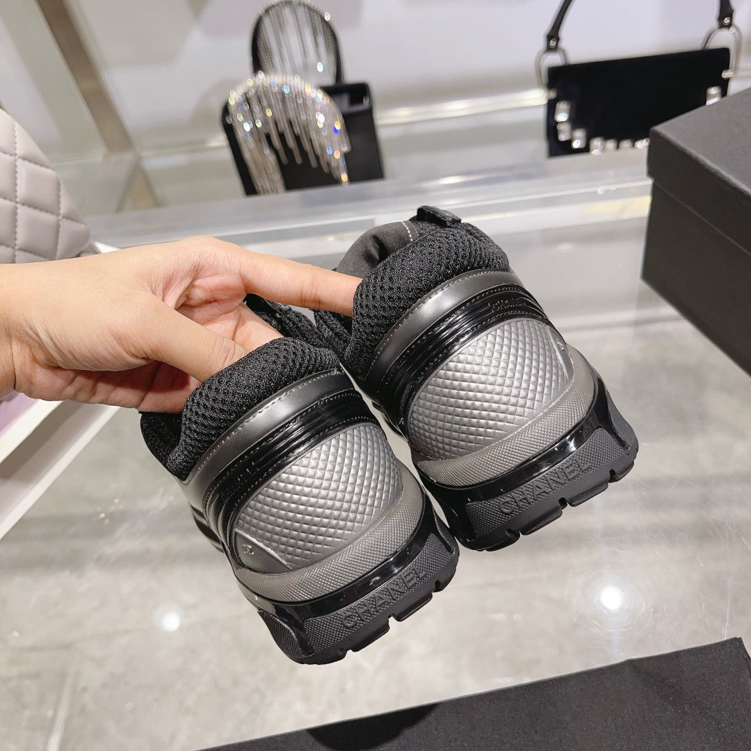 Plaid Wool Stitching Casual Sneakers XC0823081402