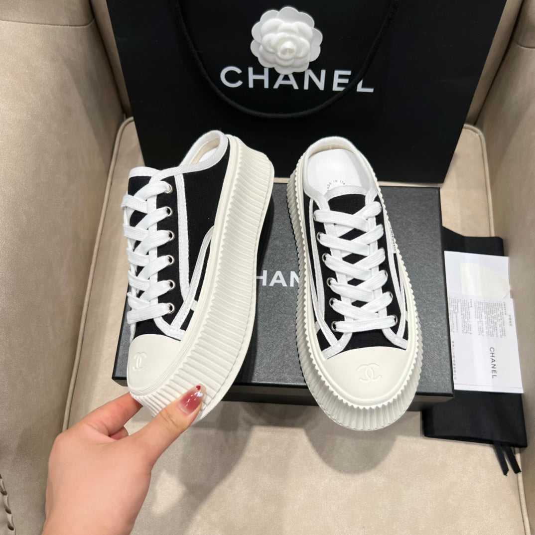 CNL Vintage 2024 Autumn and Winter New Style Canvas Thick-soled Sneakers 1824071604