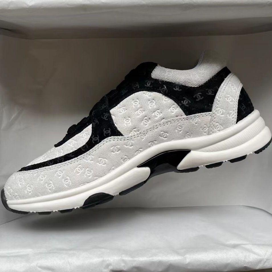 Black And White Panda Embossed Sneakers 0123121301