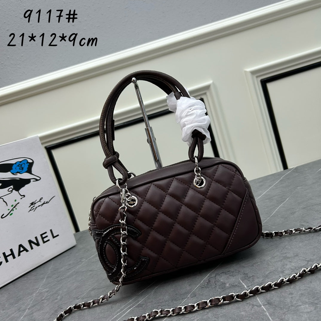 Stylish bowling bag handbag 22cm 1824032507