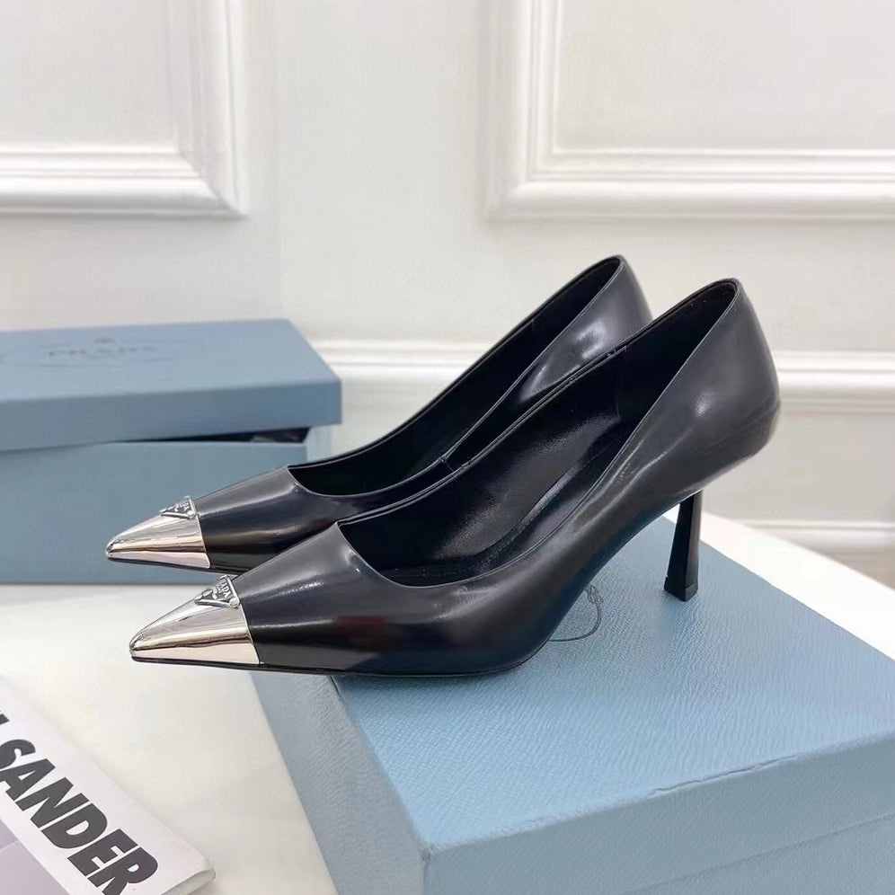 PD fashionable and versatile metal pointed-toe high heels 1824051701
