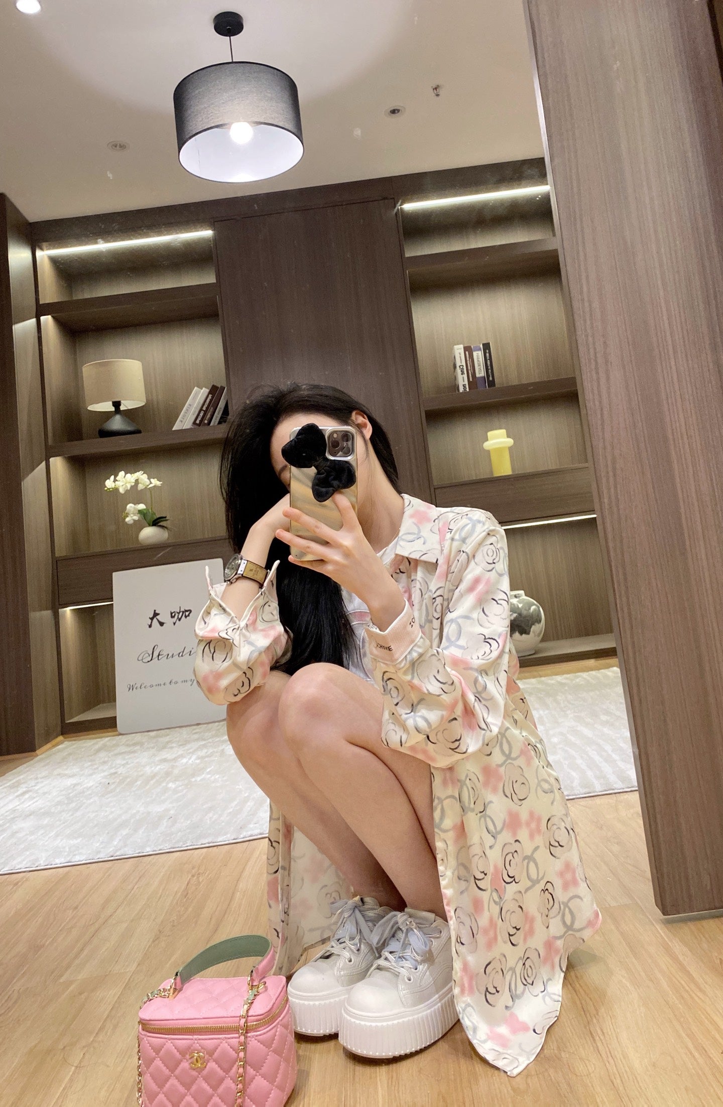 CH Camellia print shirt 1825031903