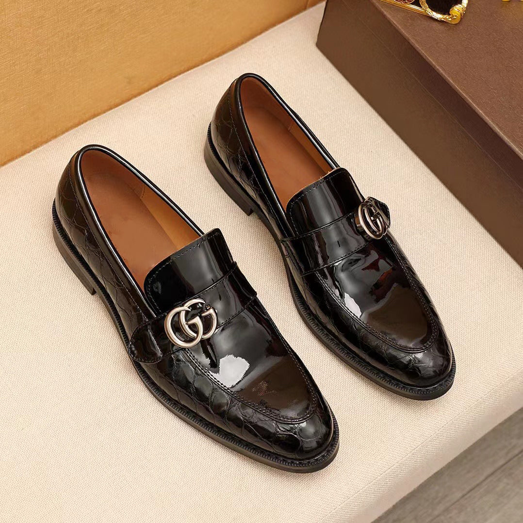 Senior master design luxury leather shoes loafers