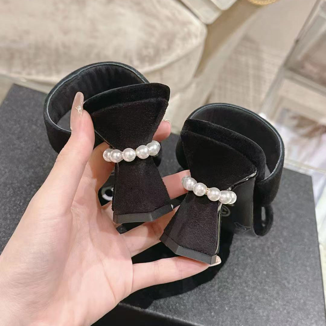 CNL Mary Jane exquisite pearl hot diamond combination high heels 1824061802