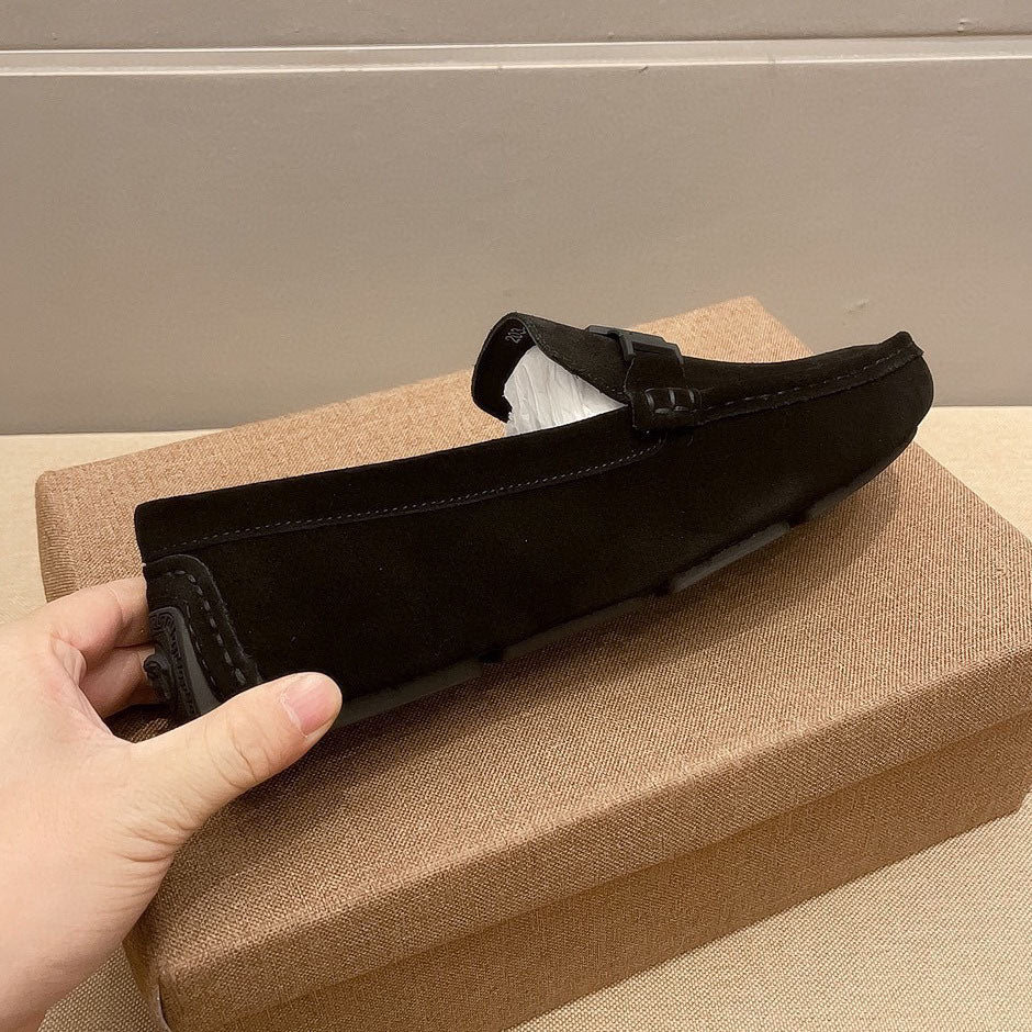 VS Medusa Velvet Leather Driver Shoes 1824091902