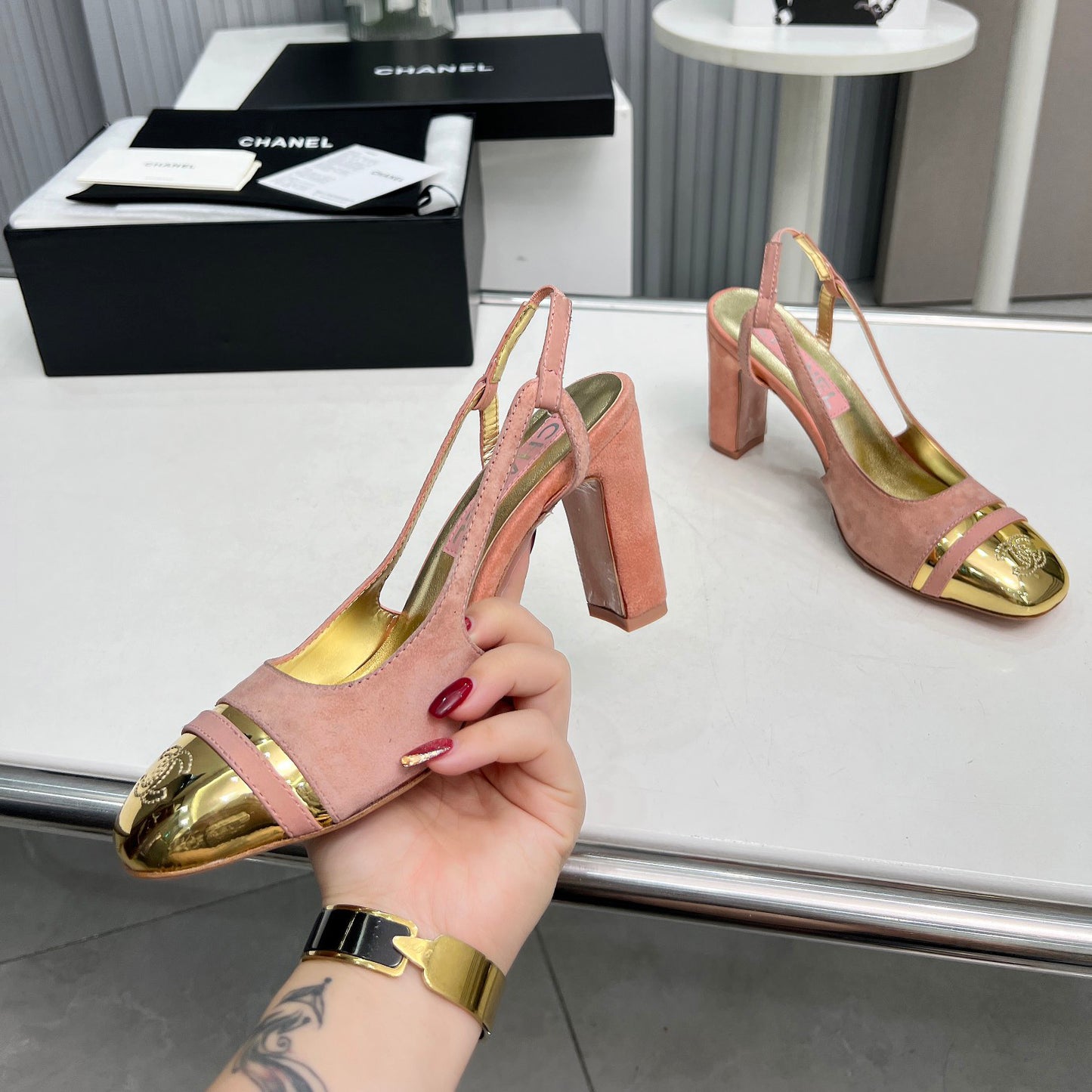 New High Heels Mary Jane Square Toe Sandals 1024031804