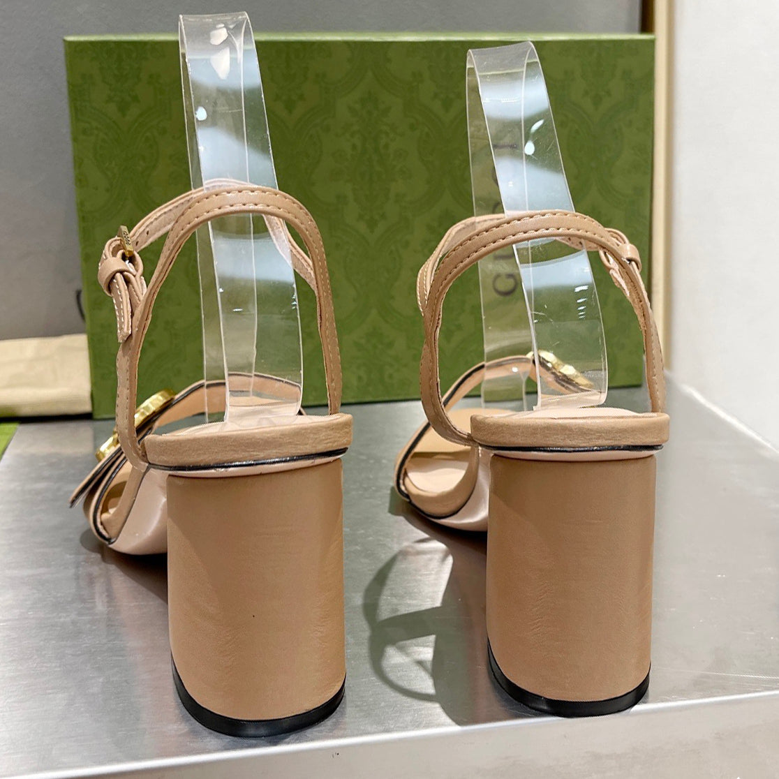 Classic G Logo 7cm 10.5cm high heel sandals XC16060701