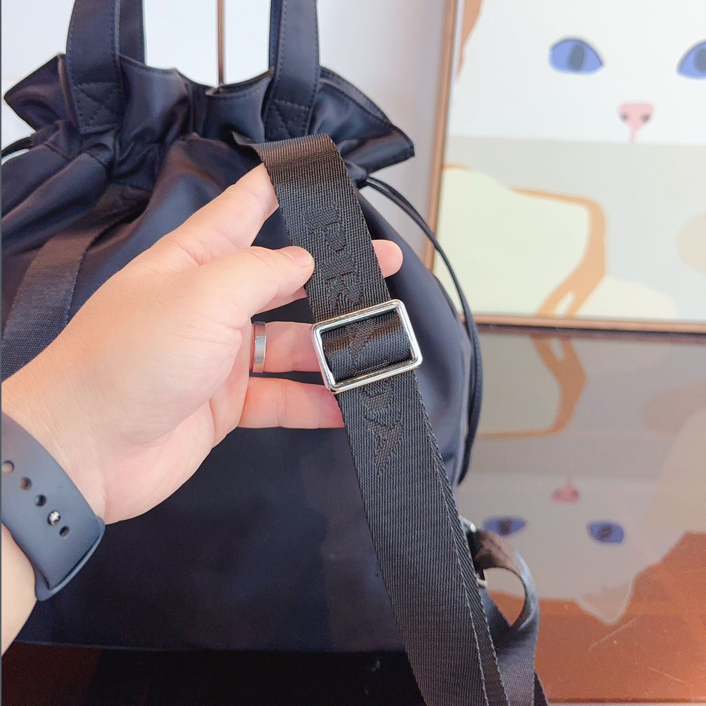 PRA drawstring shoulder bag XC24092909